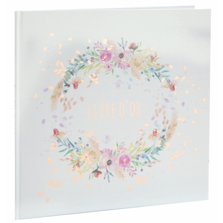 20 serviettes mariage fleuri 