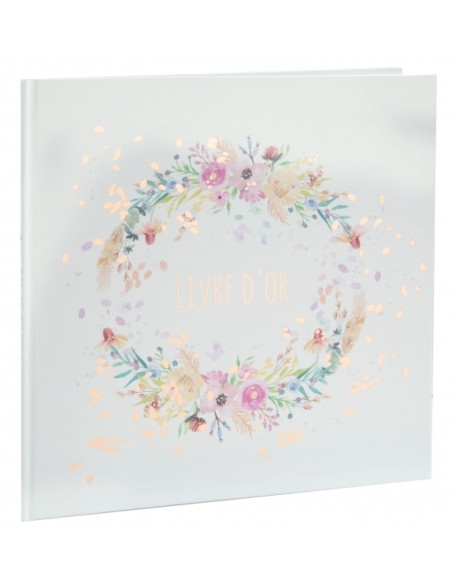 20 serviettes mariage fleuri 