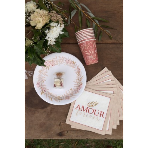 20 serviettes romance