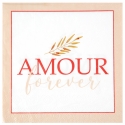 20 serviettes Amour forever