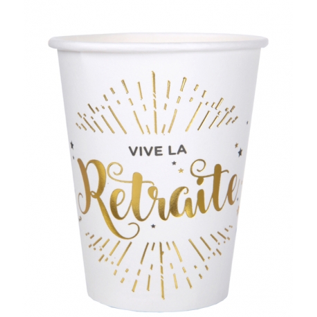 10 gobelets Retraite
