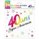 24 serviettes Anniversaire métallisé multi - 30 ans