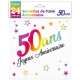 24 serviettes Anniversaire métallisé multi - 40 ans