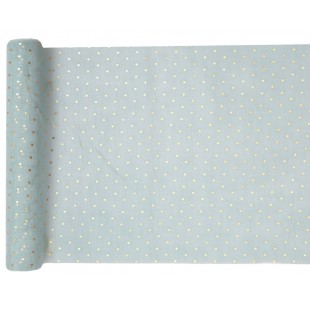 Chemin de table plumetis 26cm x 3m rose