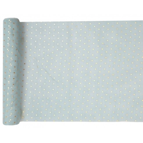 Chemin de table plumetis 26cm x 3m rose