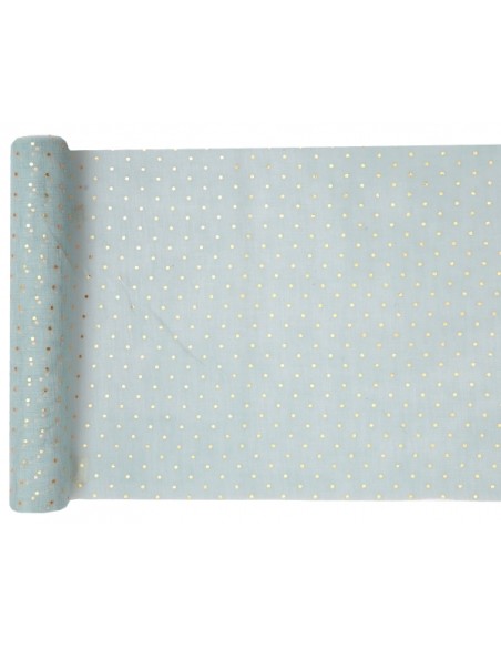 Chemin de table plumetis 26cm x 3m rose