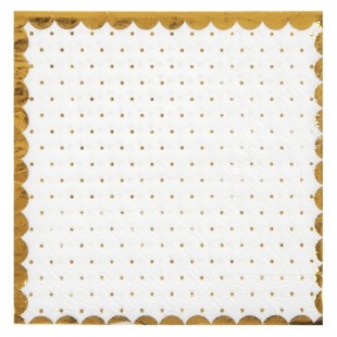 20 serviettes passe partout bleues