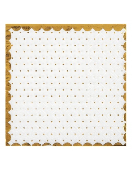 20 serviettes passe partout bleues