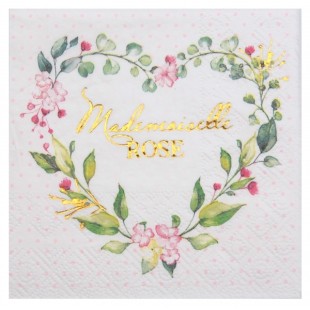 20 serviettes passe partout blanches