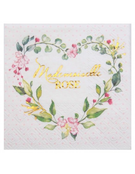 20 serviettes passe partout blanches