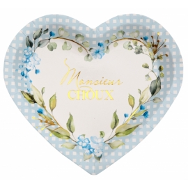 10 assiettes coeur Monsieur Choux