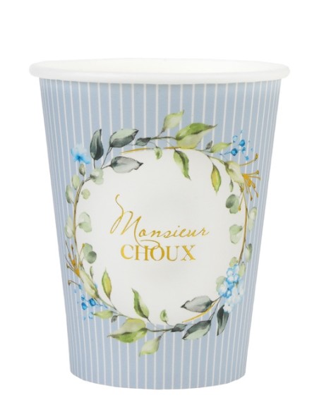 10 gobelets Mademoiselle Rose