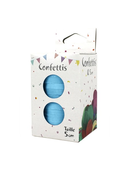 80g de confettis de scène diam 5cm blanc