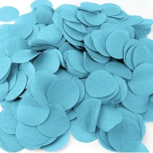 80g de confettis de scène diam 5cm blanc