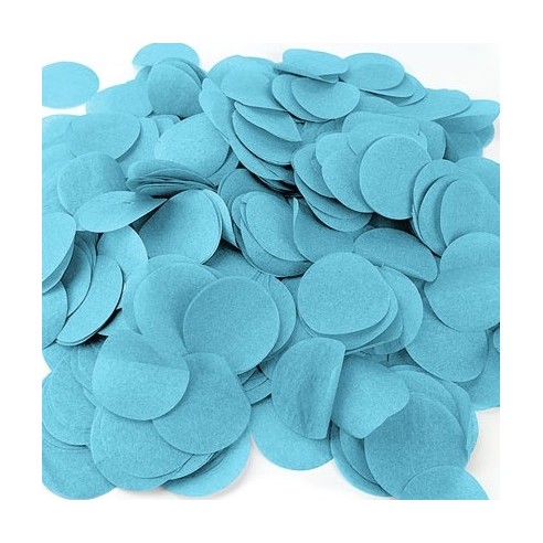 80g de confettis de scène diam 5cm blanc