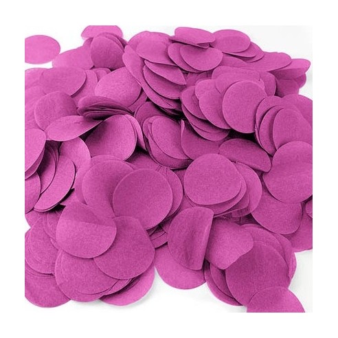 80g de confettis de scène diam 5cm crême