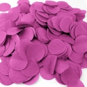 80g de confettis de scène diam 5cm  fucshia