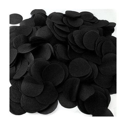 80g de confettis de scène diam 5cm jaune