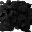 80g de confettis de scène diam 5cm noir