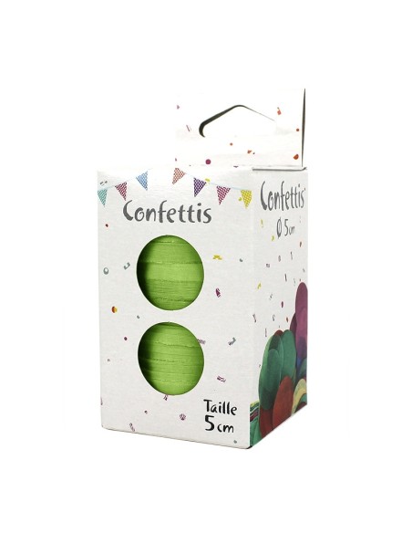 80g de confettis de scène diam 5cm rouge