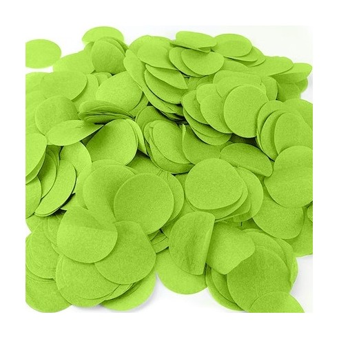 80g de confettis de scène diam 5cm rouge