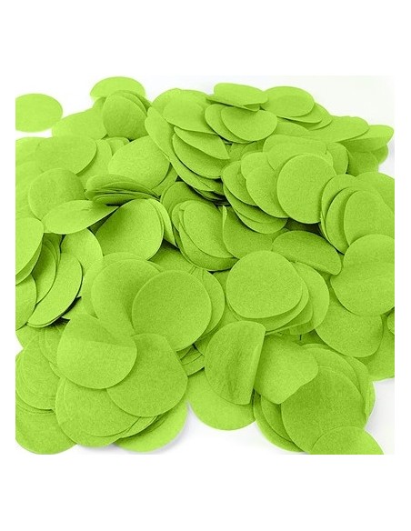 80g de confettis de scène diam 5cm rouge