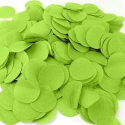 80g de confettis de scène diam 5cm vert