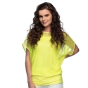 Top en résille jaune fluo M/L