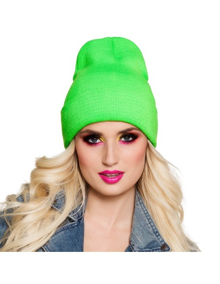 Casquette paillettes néon jaune