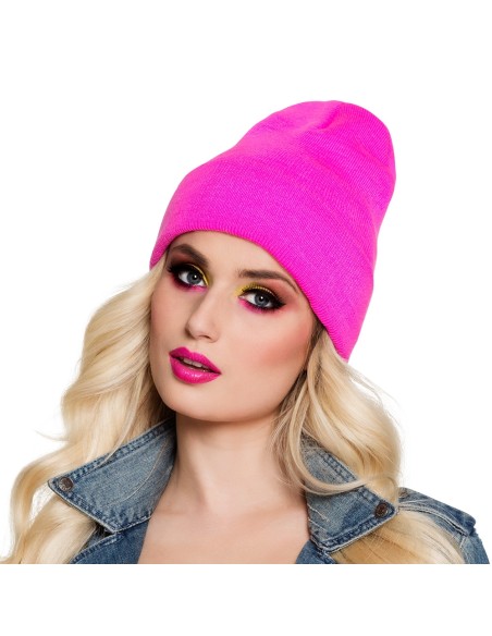 Casquette paillettes néon jaune