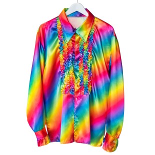 Chemise disco rainbow 2