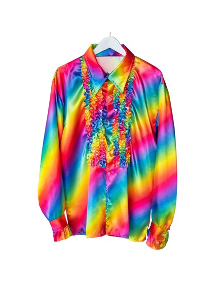 Chemise disco rainbow