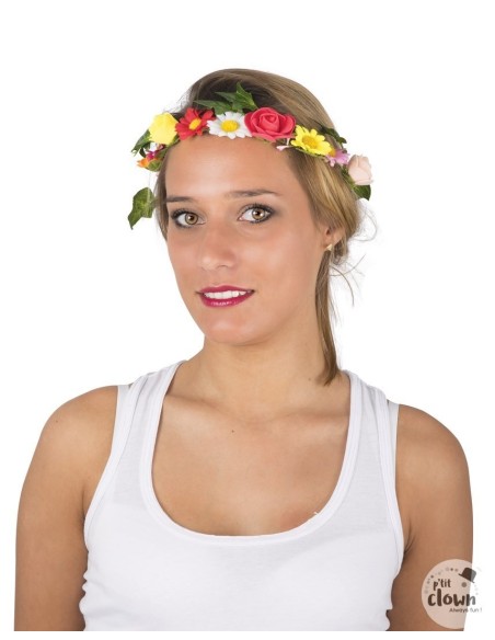 Bandeau fleurs roses