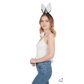 Set de lapin noir et blanc