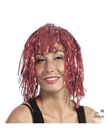 Perruque lametta violette