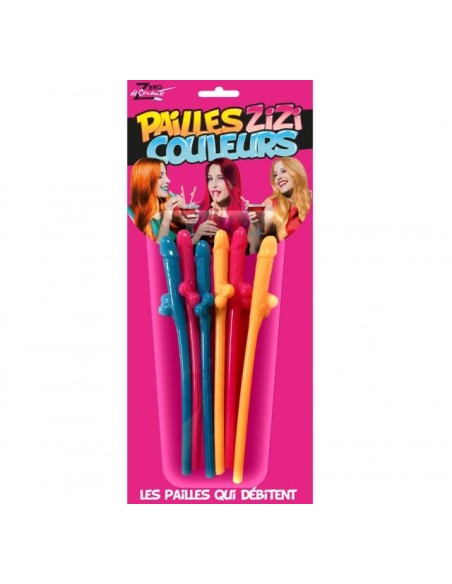 Paille néon zizi