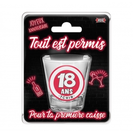 Verre shooter 1 an de plus