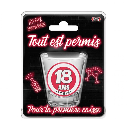 Verre shooter 1 an de plus