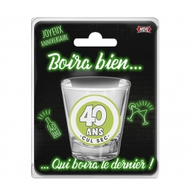Verre shooter 30 ans