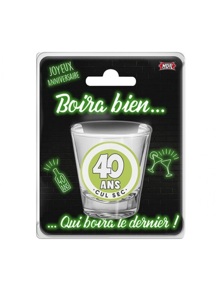 Verre shooter 30 ans