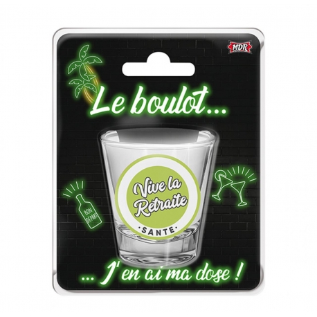 Verre shooter 60 ans