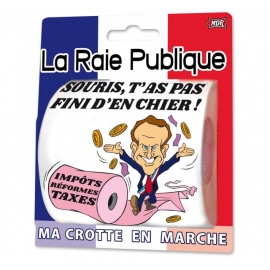 Papier toilette Raie publique