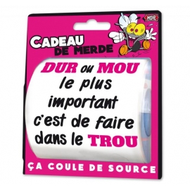 Papier toilette cadeau de merde