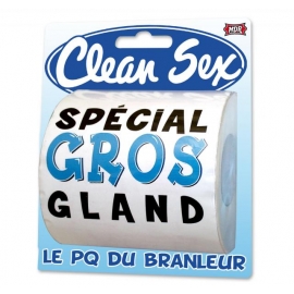 Papier toilette clean sex homme