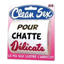 Papier toilette clean sex femme