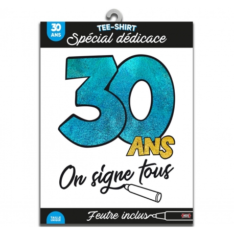 T-Shirt à dédicacer 20 ans