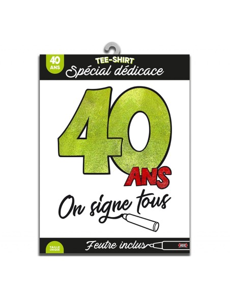 T-Shirt à dédicacer 30 ans