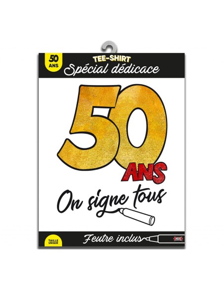 T-Shirt à dédicacer 40 ans
