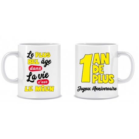 Mug anniversaire homme