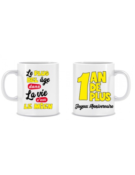 Mug anniversaire homme